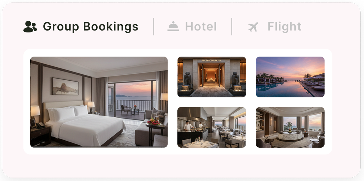 Choose Flights or Hotels